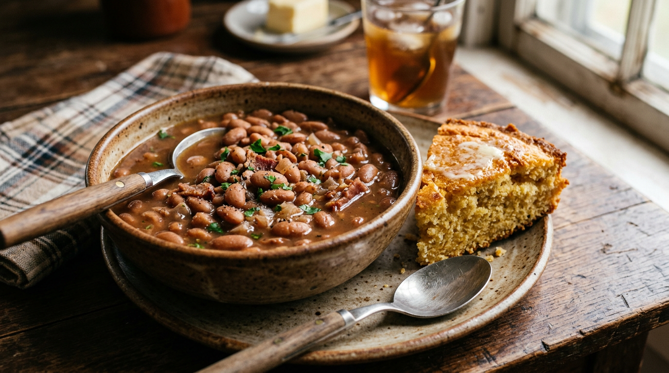 Pinto Beans with Cornbread