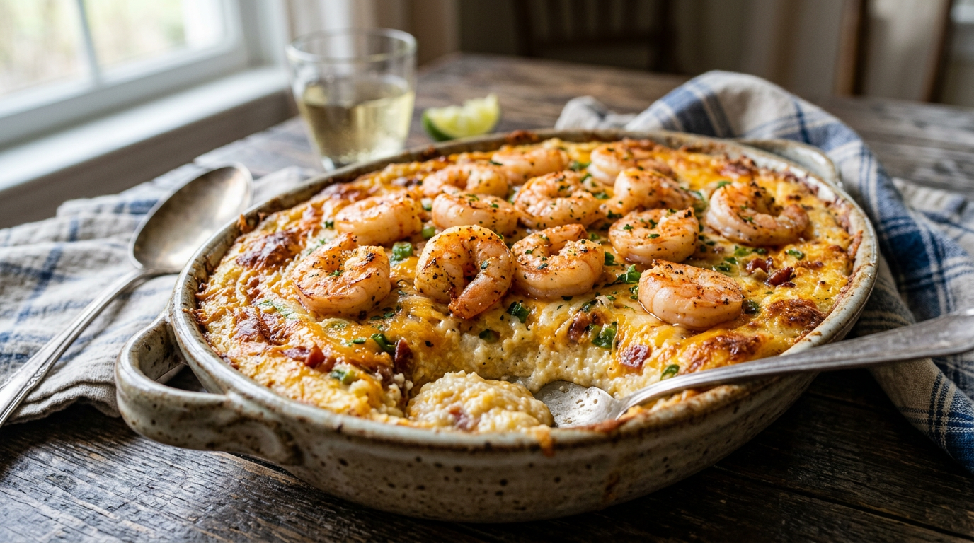 Shrimp and Grits Casserole