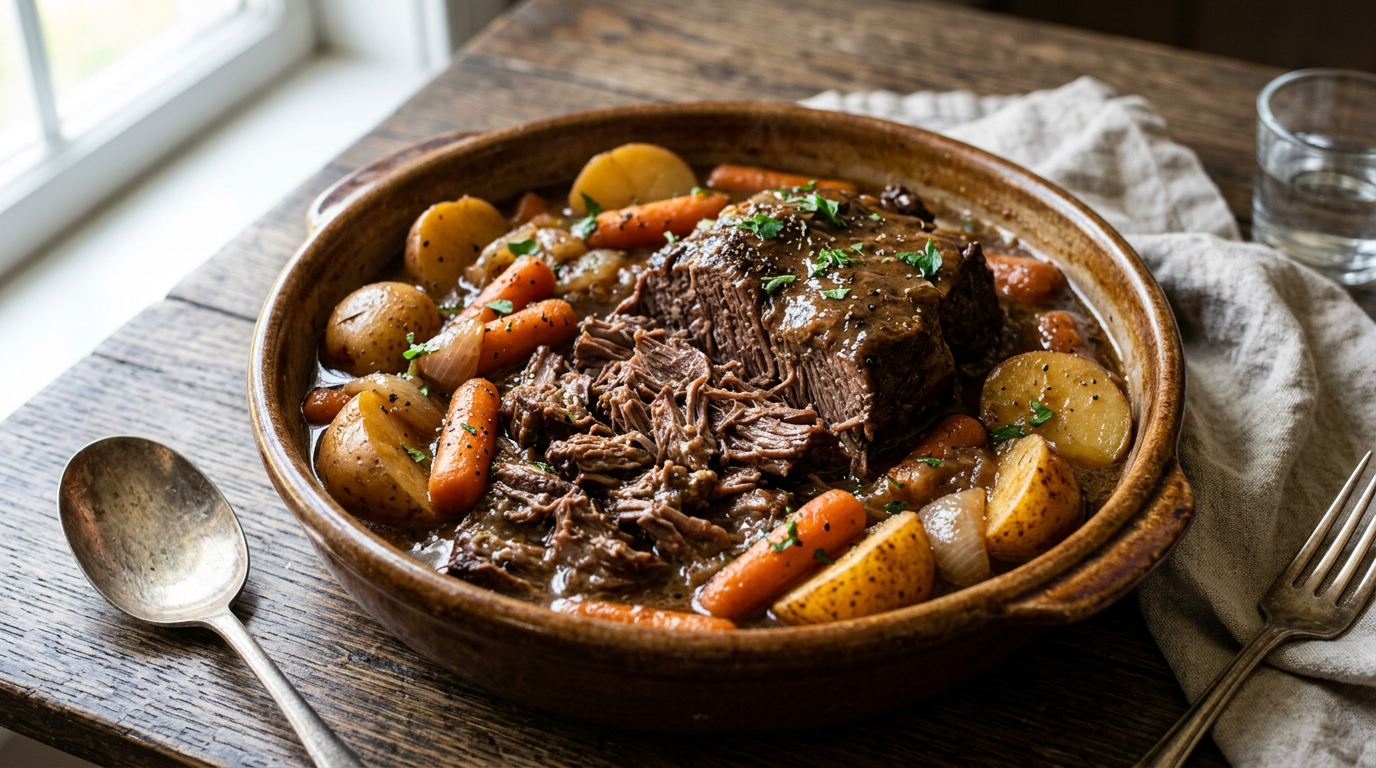 Slow Cooker Pot Roast with Vegetables