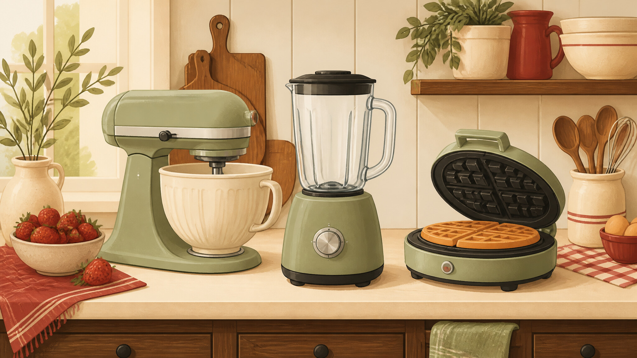 Illustration of small appliances