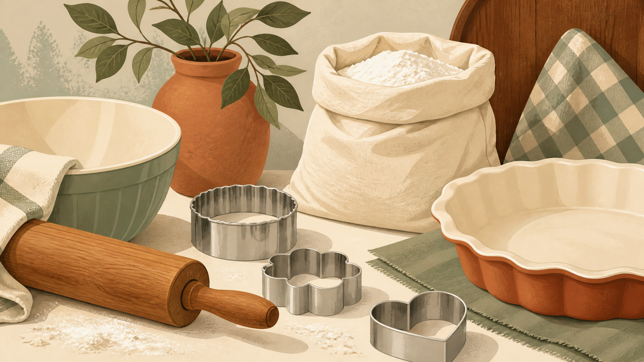 Illustration of southern baking